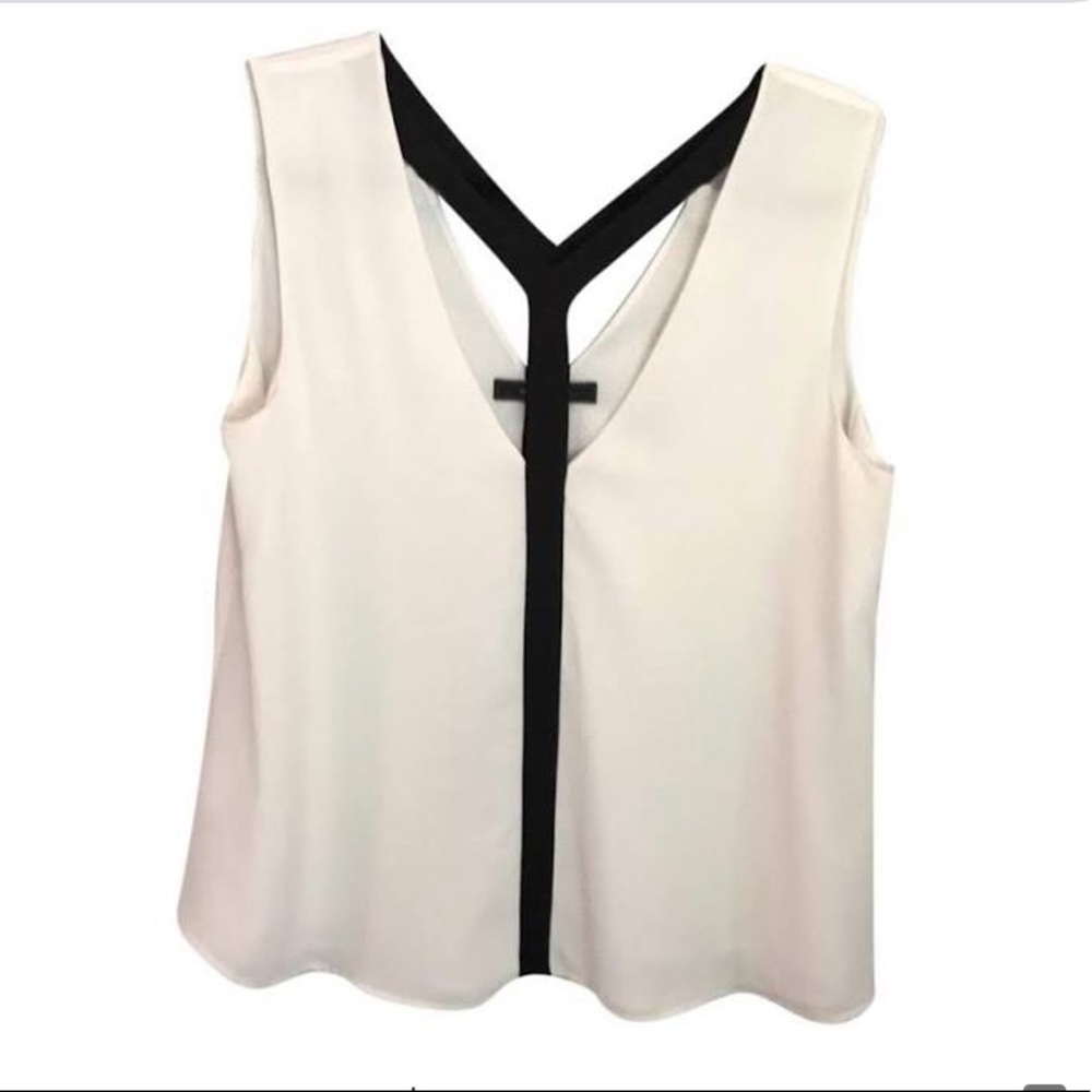 BCBGMAXAZRIA Danica Off White Top